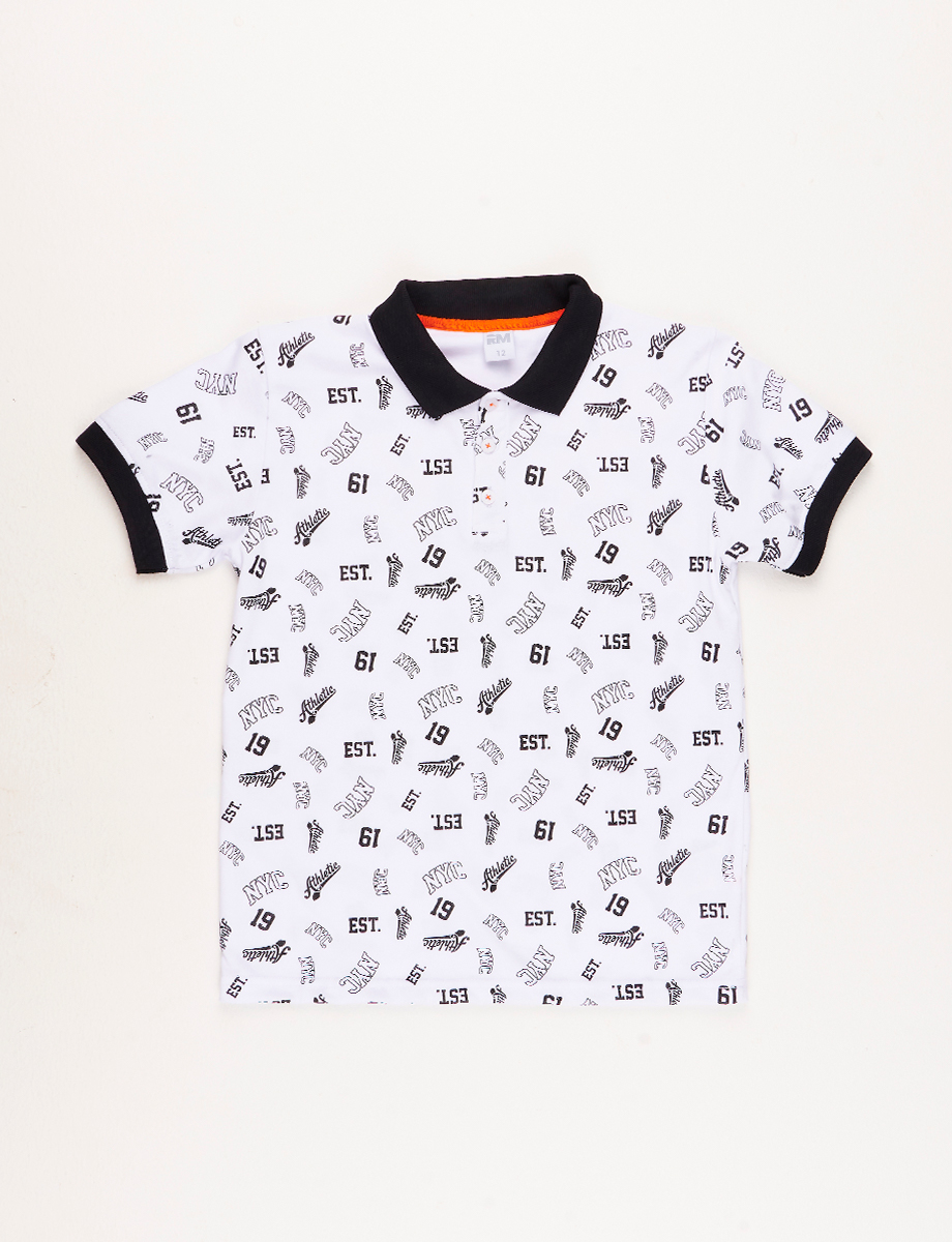 Camiseta Polo Prints Blanco