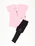 Conjunto Camiseta + Legging Rosado