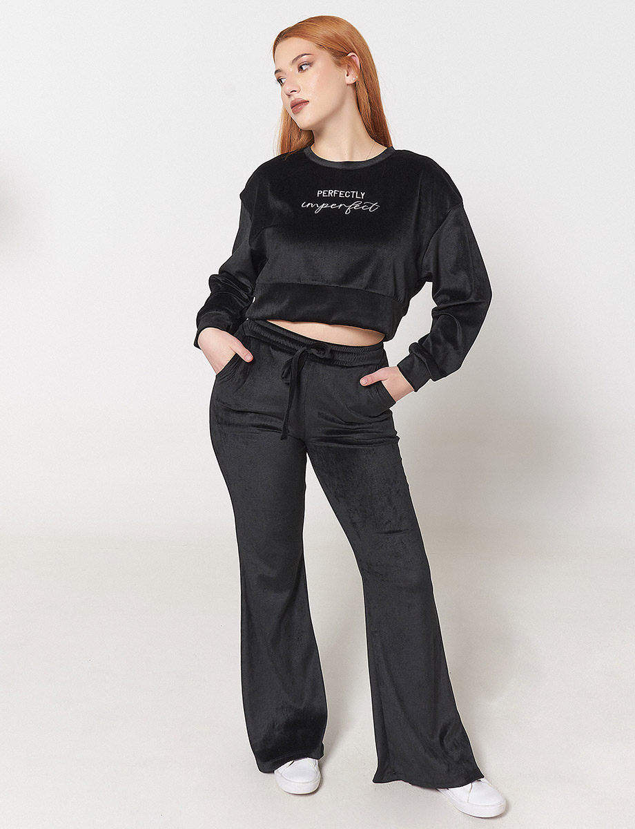 Pantalón Bota Ancha Negro