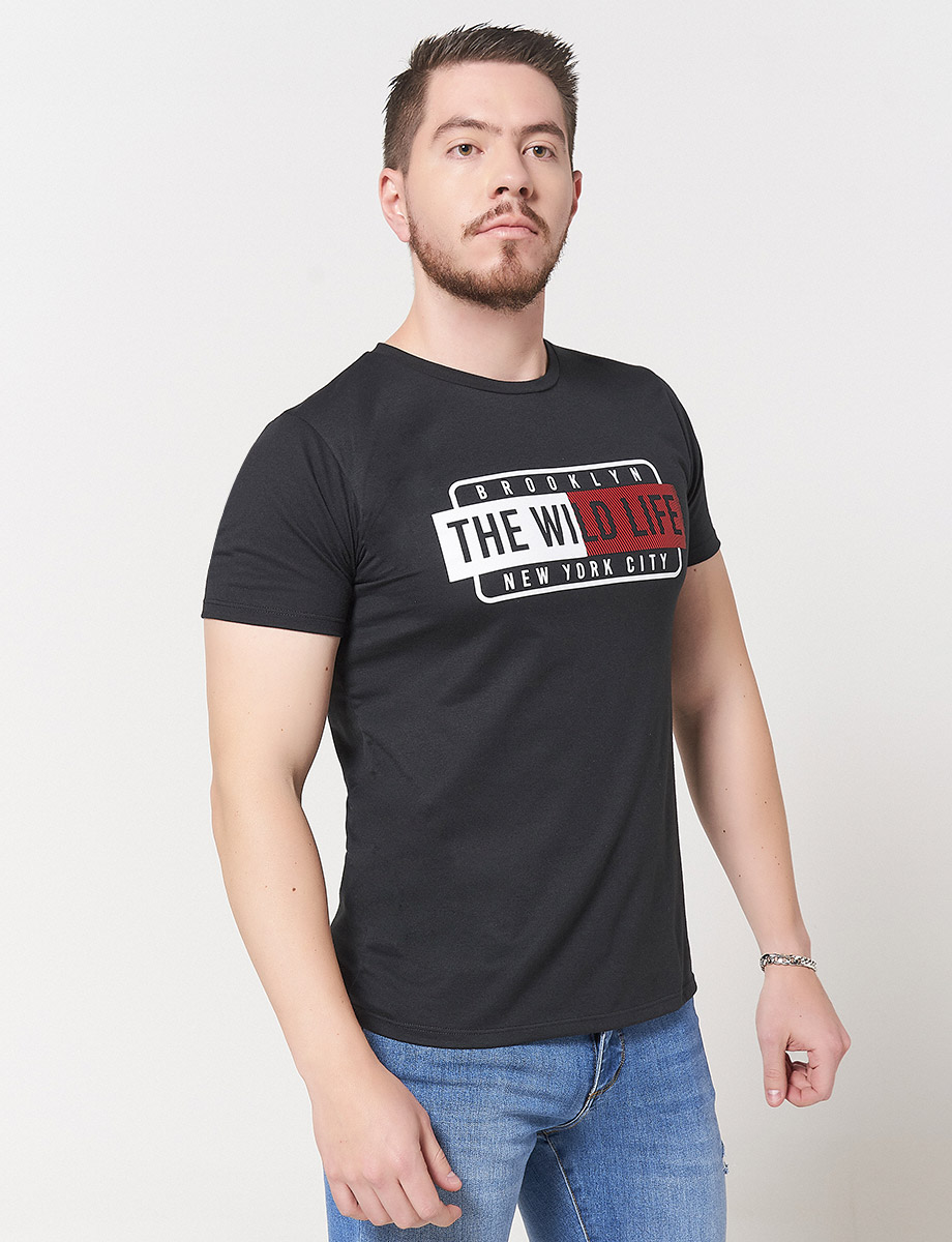 Camiseta Wild Life Negra