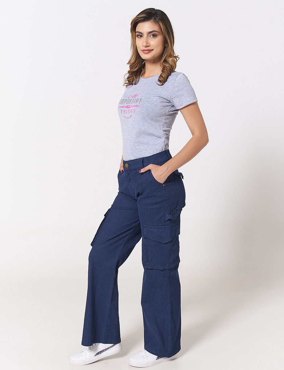 Pantalón Cargo Azul Marino