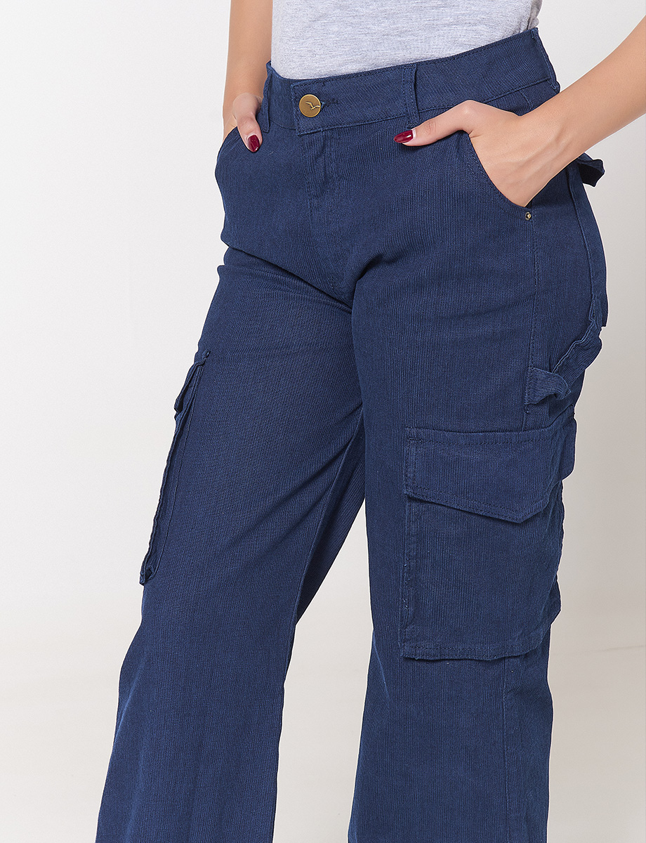 Pantalón Cargo Azul Marino