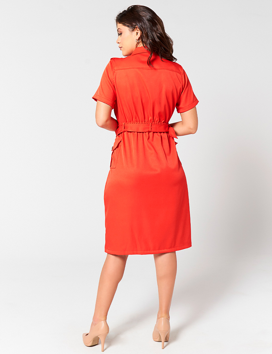 Vestido Rojo Casual