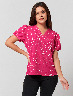Top Estampado Fucsia