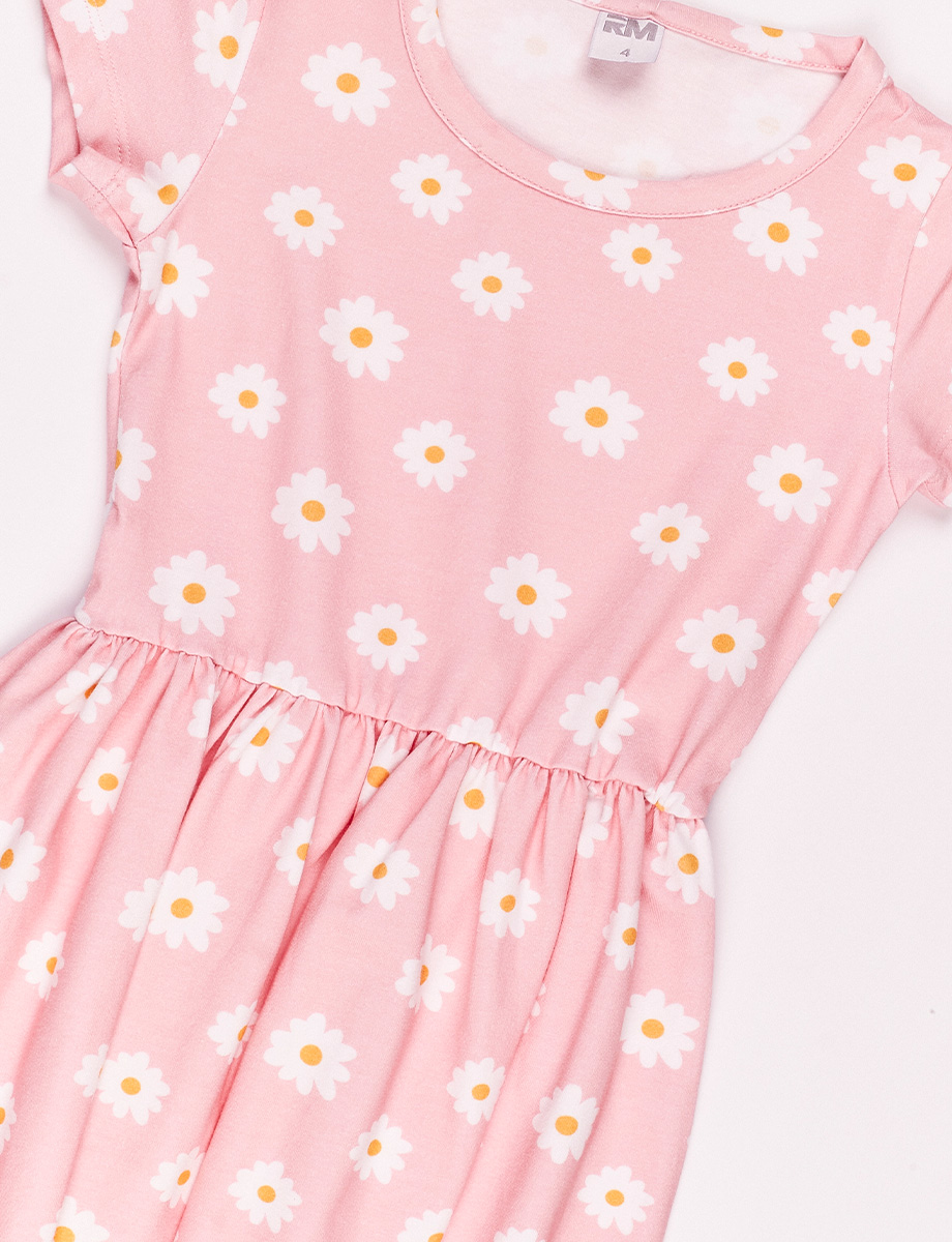 Vestido de Flores Rosado