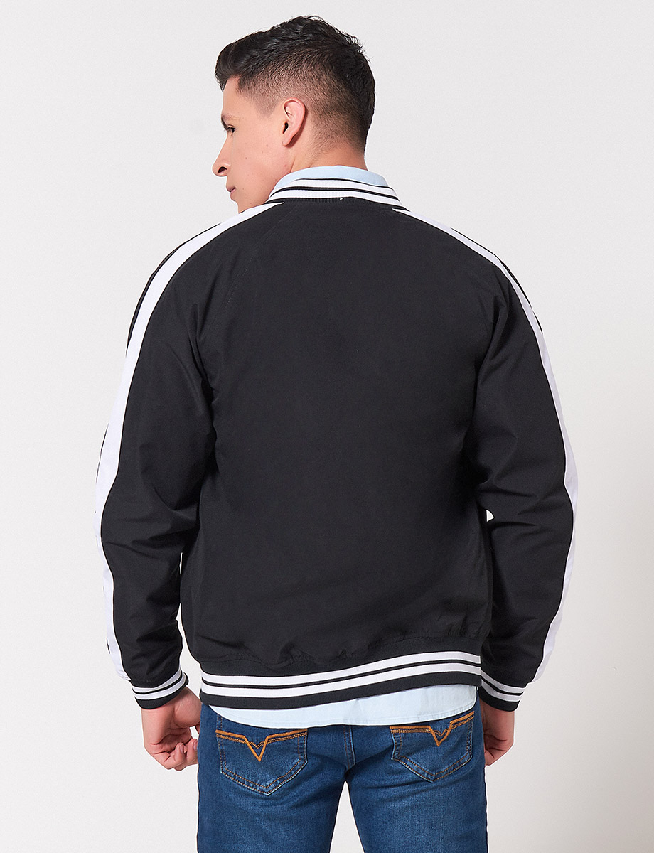 Chaqueta Combinada Blanco/Negro