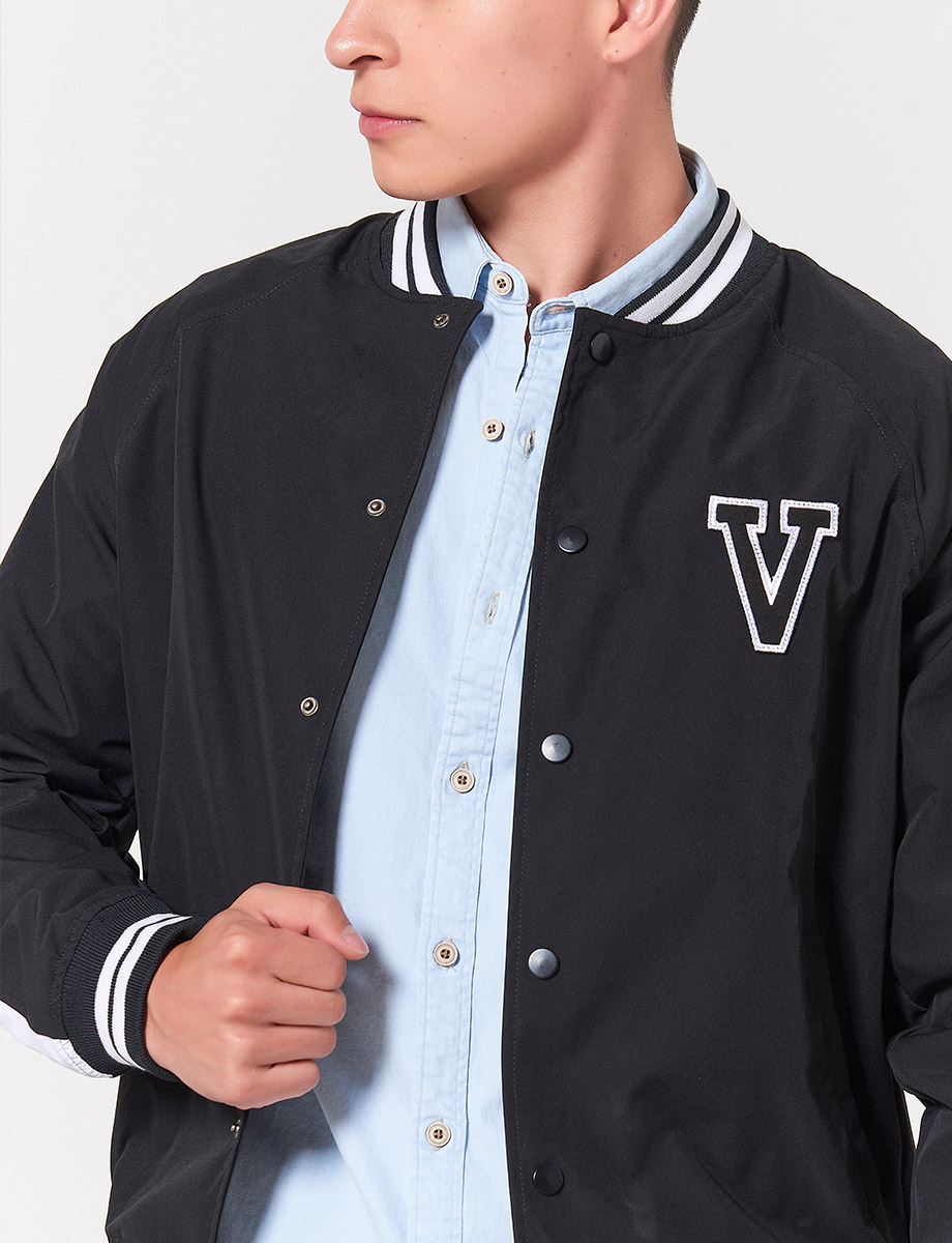 Chaqueta Combinada Blanco/Negro