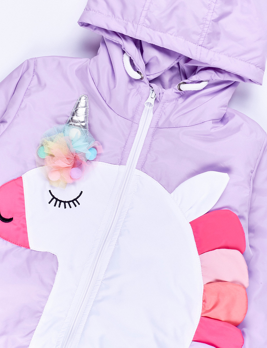 Abrigo Unicornio Lila