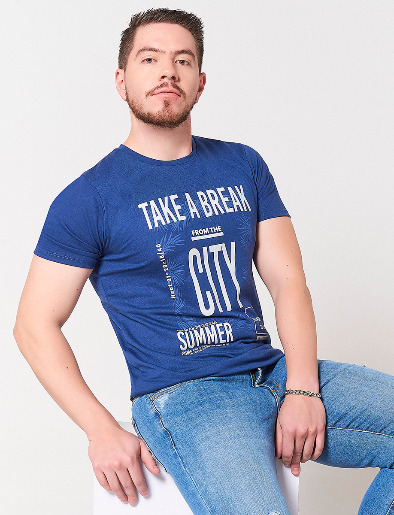 Camiseta City Azul