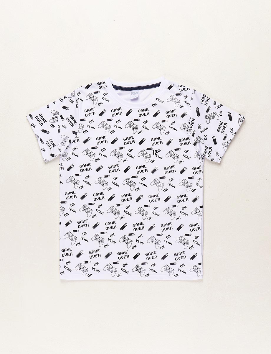 Camiseta Game Over Blanca