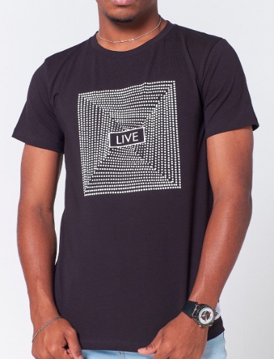 Camiseta Live Negro