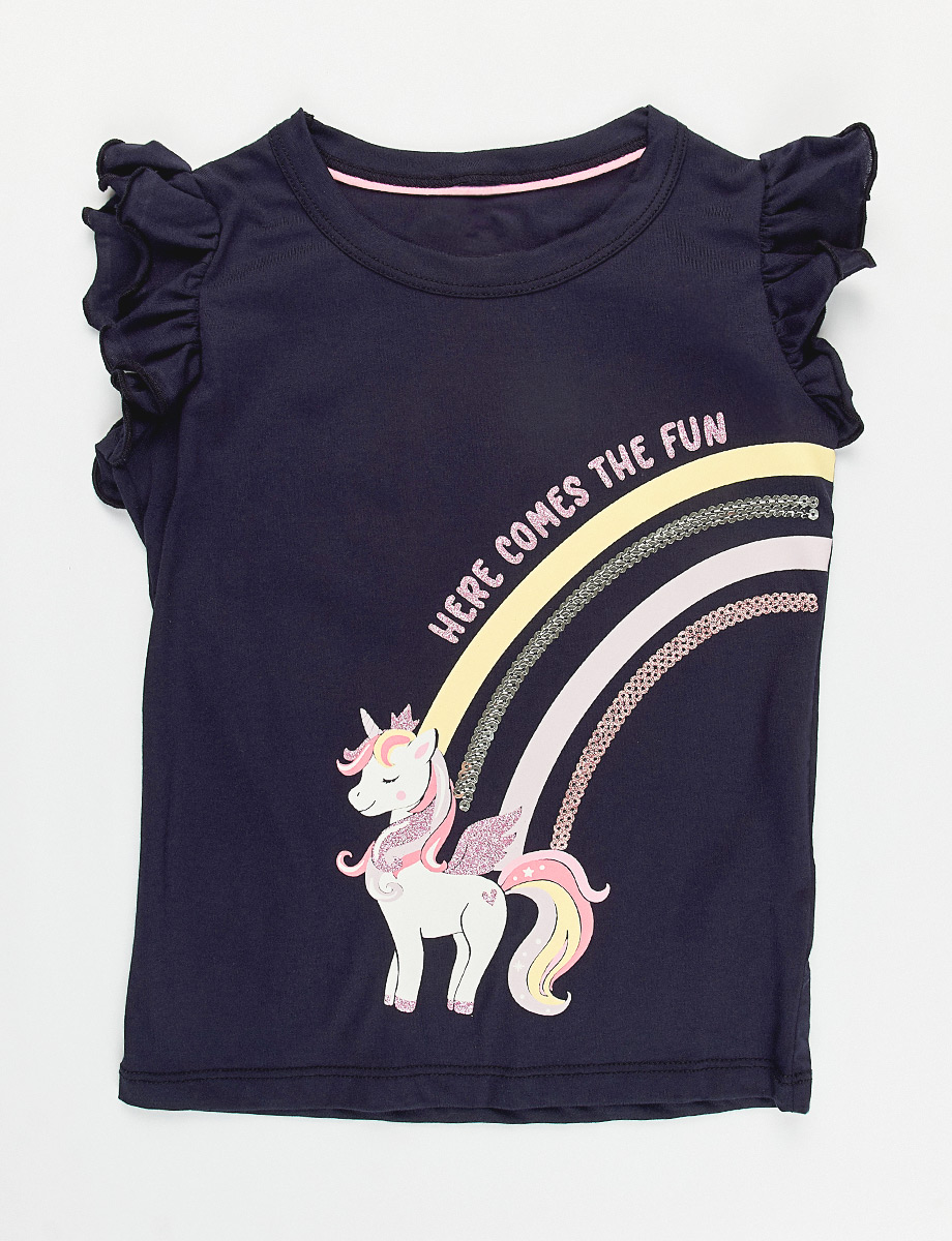 Camiseta Arcoíris Azul