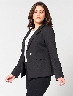 Blazer Corto con Botones Unicolor