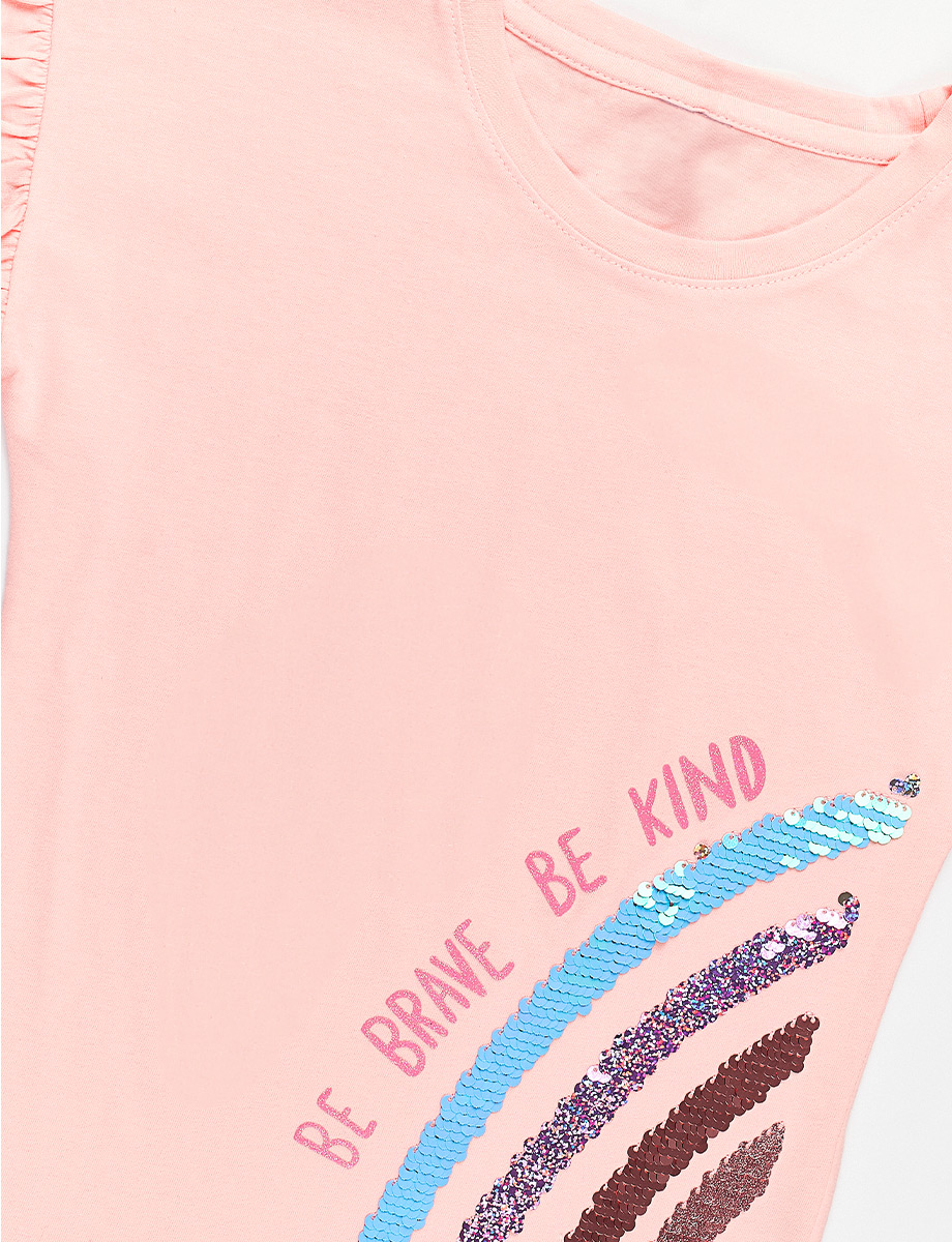 Camiseta Arcoíris Rosada