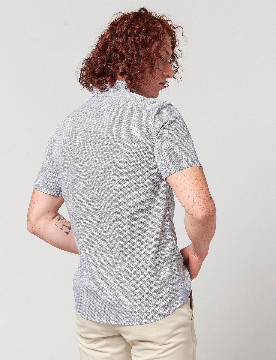 Camisa Cuadros Blanco/Negro