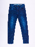 Jean Azul Oscuro con Desgaste
