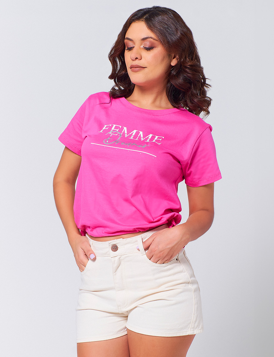 Camiseta Femme Fucsia
