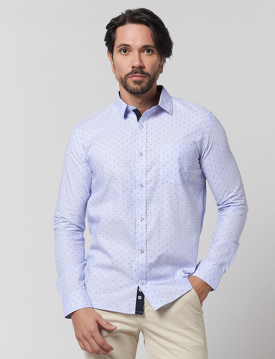 Camisa Prints Celeste