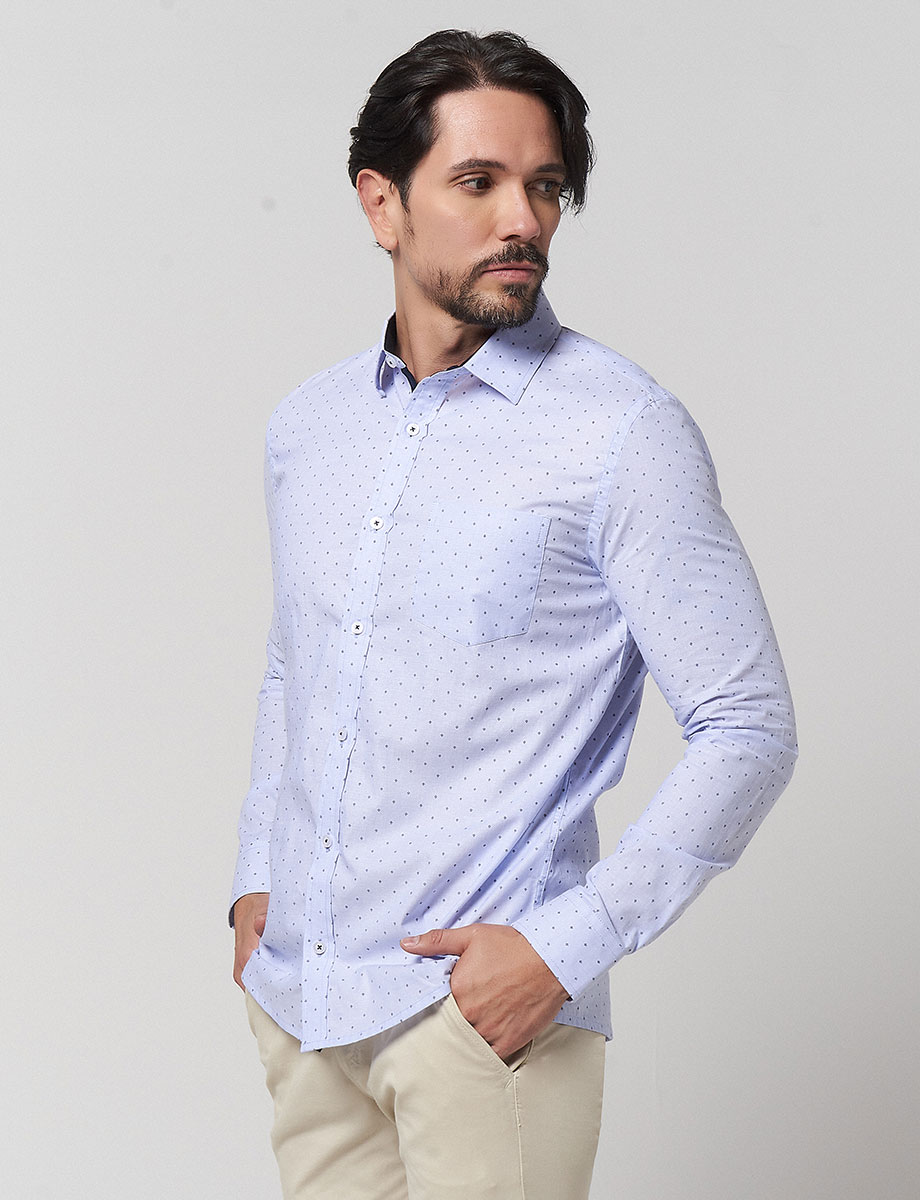 Camisa Prints Celeste