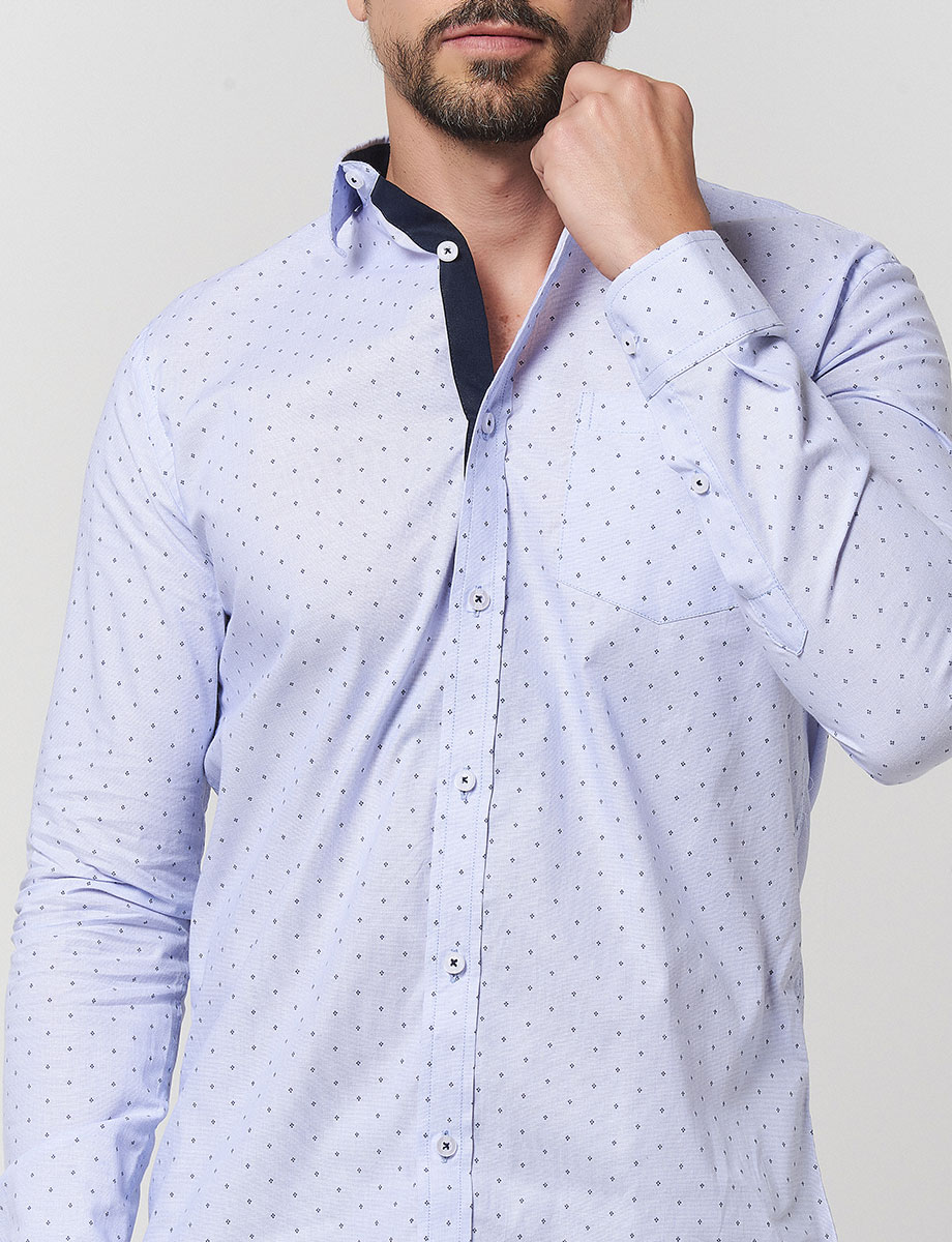 Camisa Prints Celeste