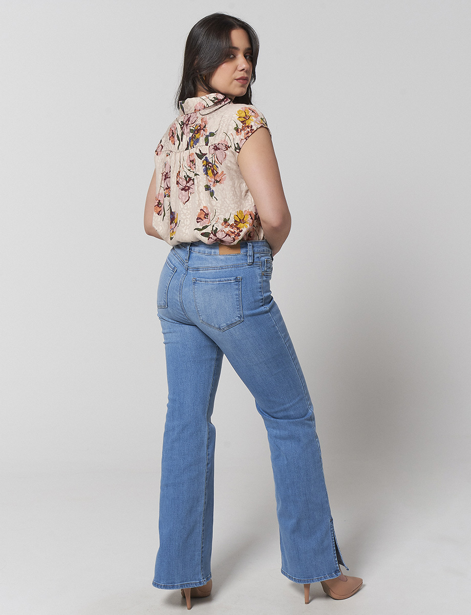 Moda Ancha Jean Bota Ancha Azul claro | JEANS Y PANTALONES | JEANS Y PANTALONES ...