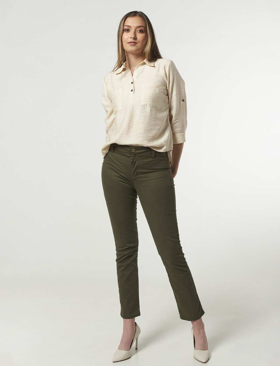Pantalón Ejecutivo Verde MIlitar