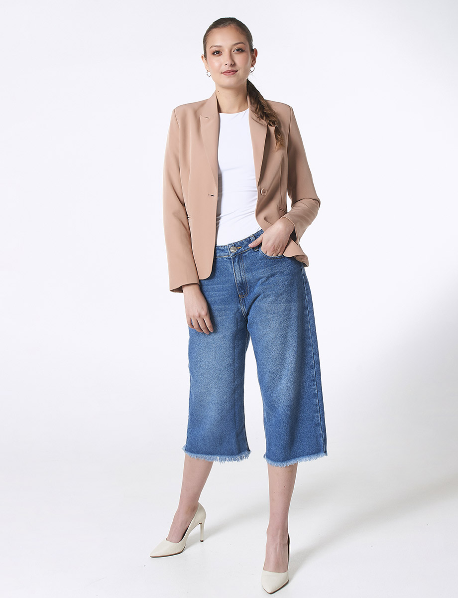 Jean Capri Desflecado en Bajo Azul