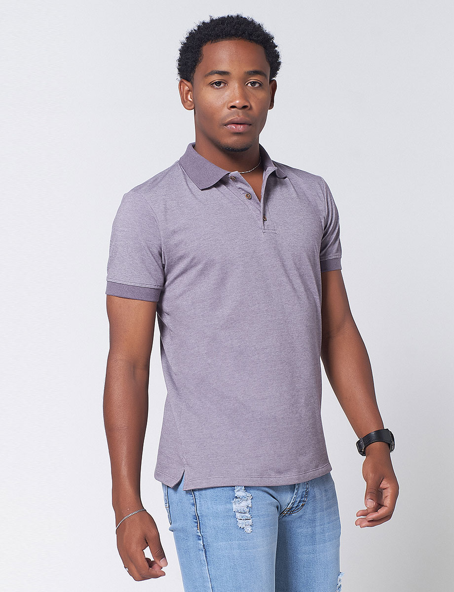 Camiseta Polo Gris