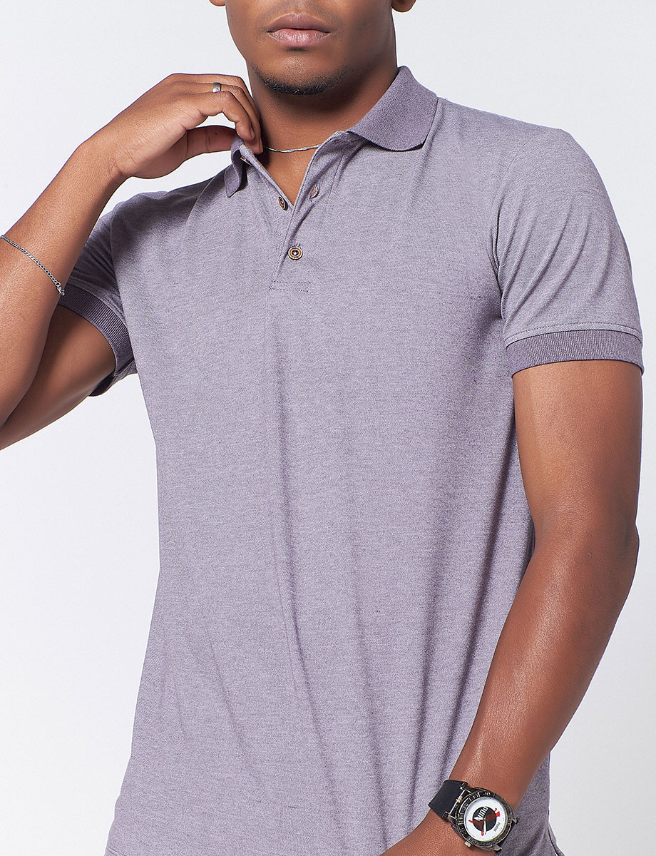Camiseta Polo Gris