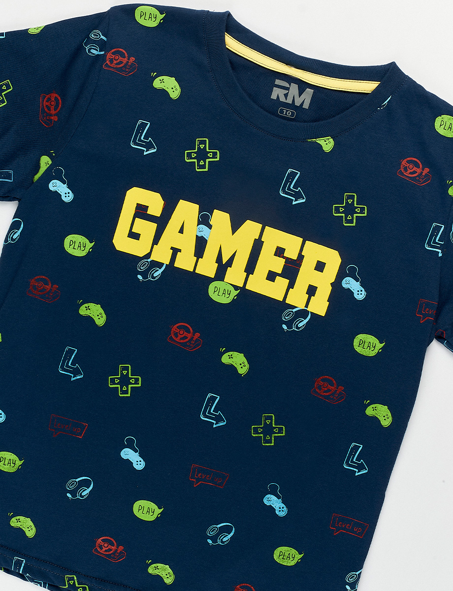 Camiseta Gamer Azul