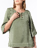 Blusa Verde Oliva Manga 3/4
