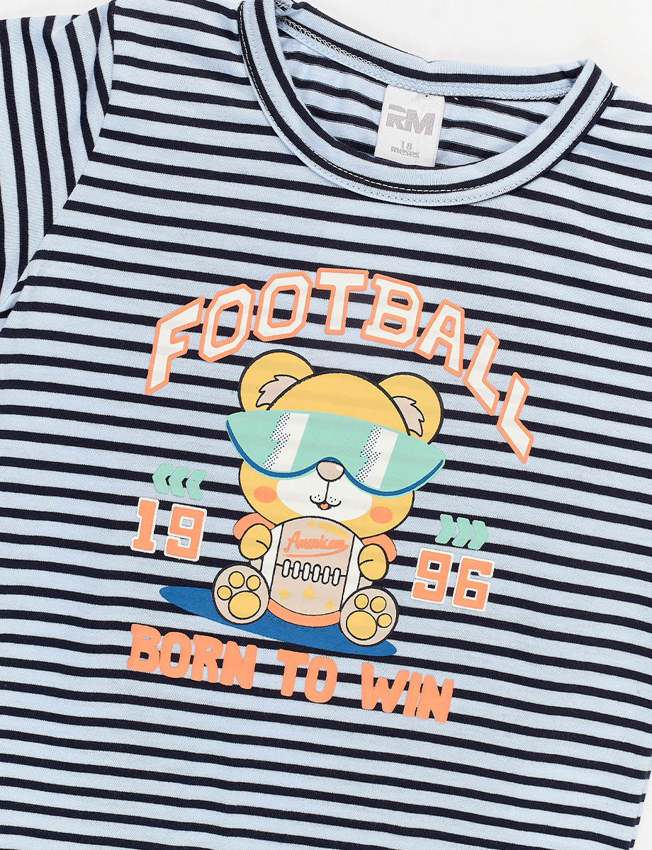 Camiseta de Oso a Rayas