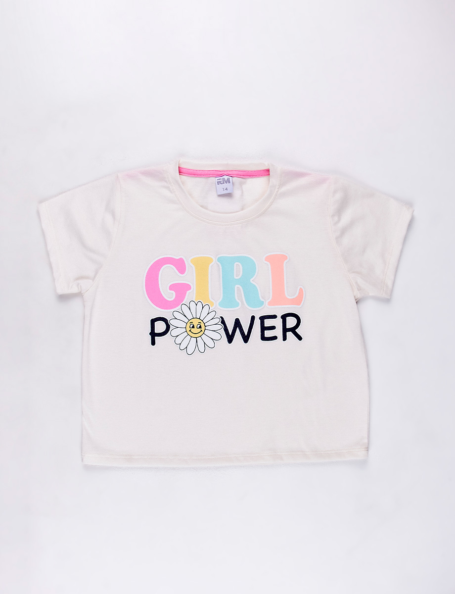 Camiseta Blanco Girl Power