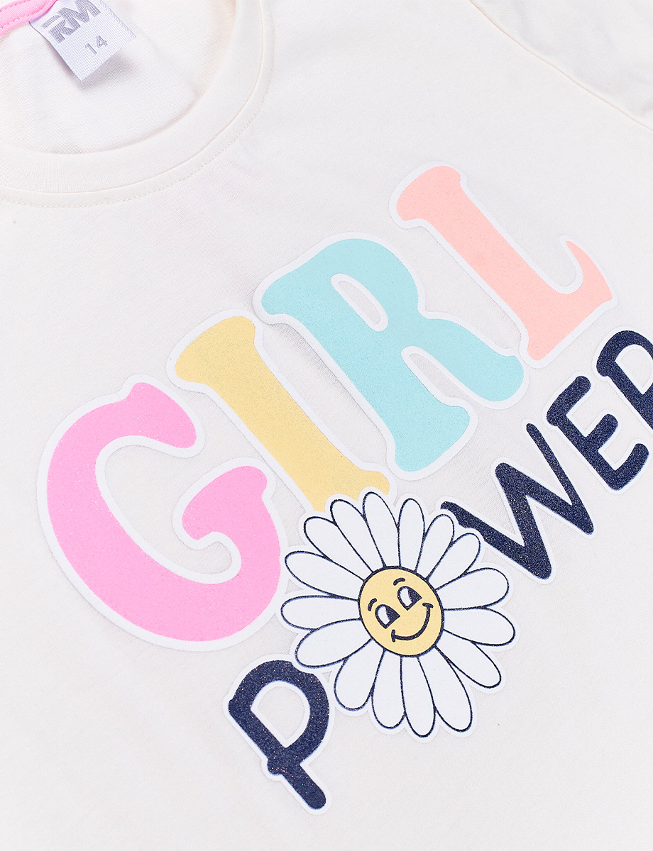 Camiseta Blanco Girl Power