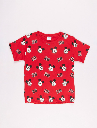 Camiseta Prints Mickey Rojo