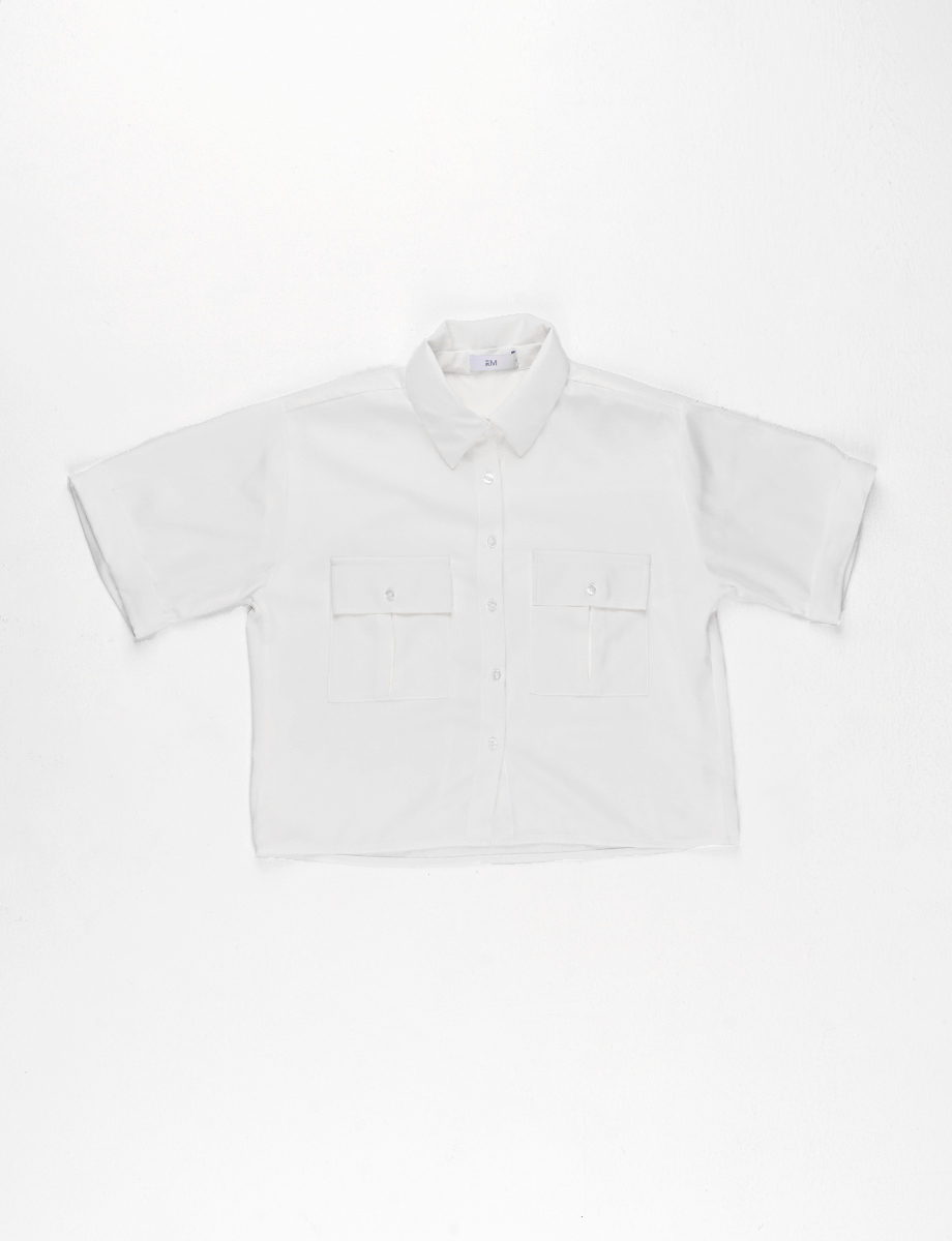 Blusa Camisera Blanca