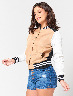 Chaqueta Bomber Combinada