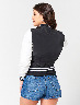 Chaqueta Bomber Combinada