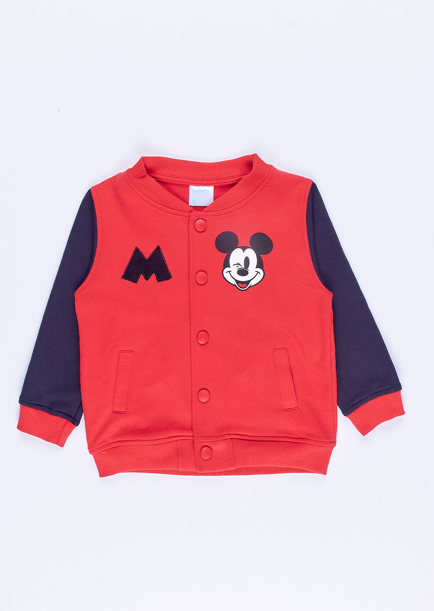 Chompa Bomber Mickey Rojo
