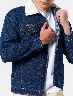 Chaqueta Cuello Borrego Azul Jean