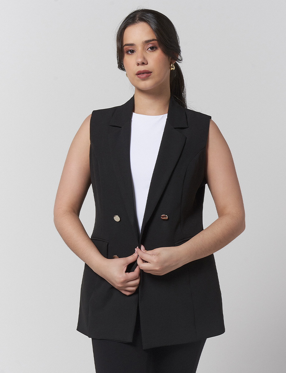 Chaleco Blazer Negro