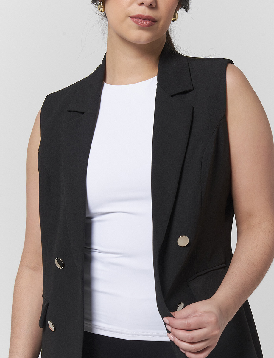 Chaleco Blazer Negro