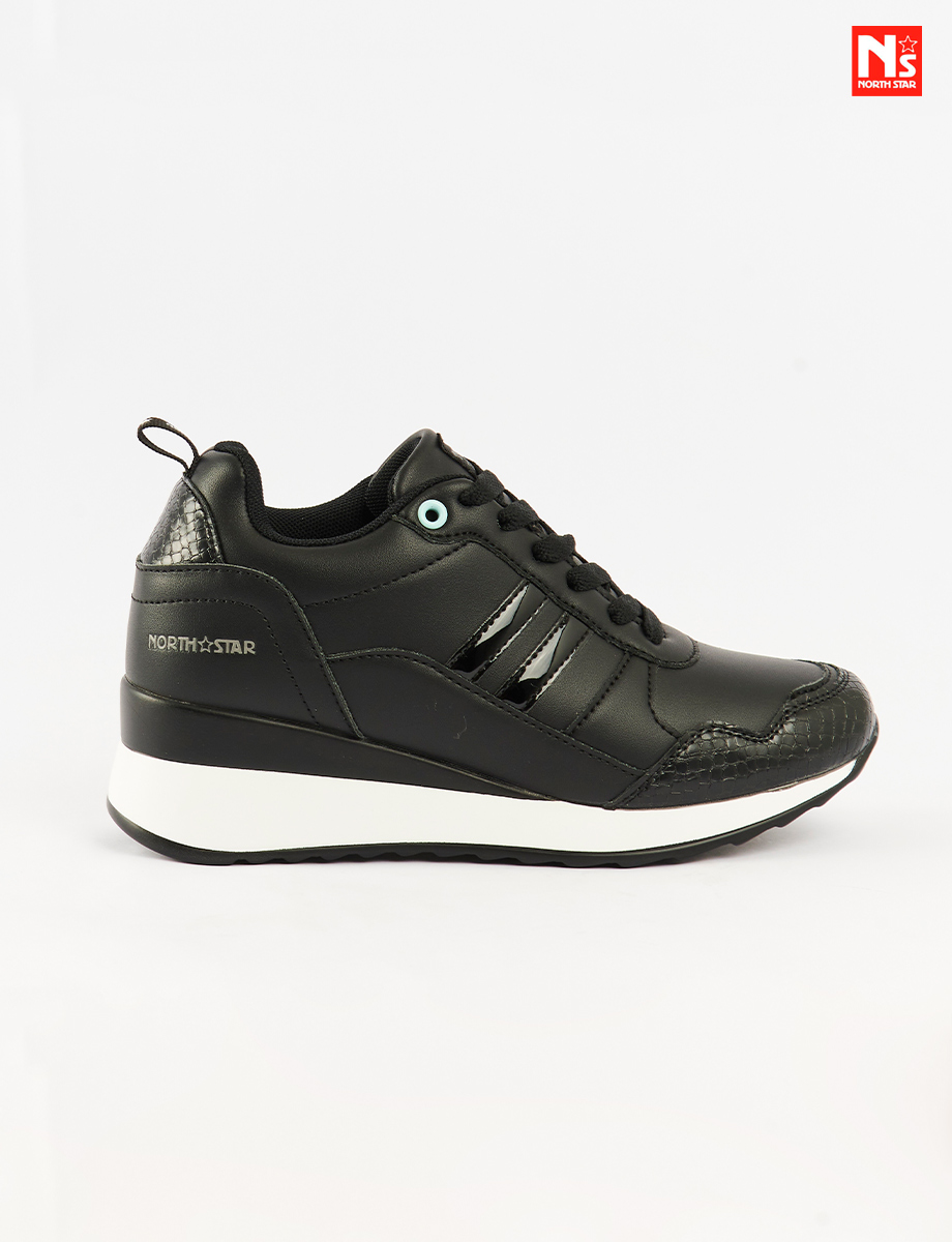 Sneaker Negro Cordones | North Star