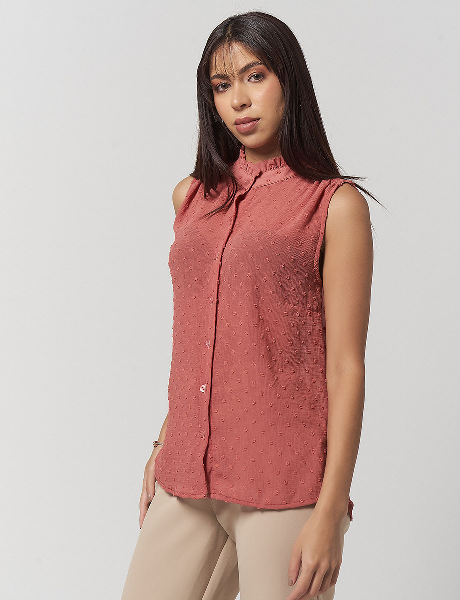 Top con Textura Palo de Rosa
