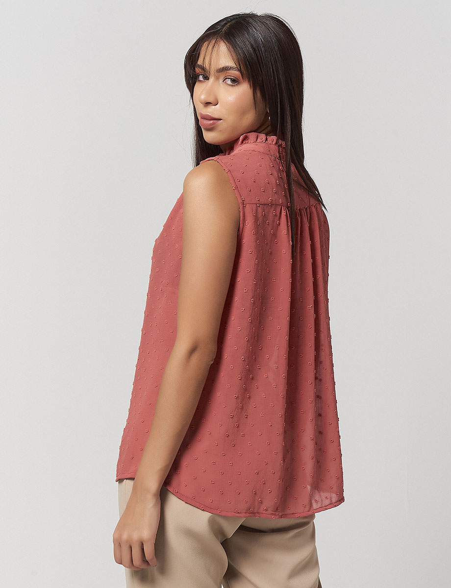Top con Textura Palo de Rosa