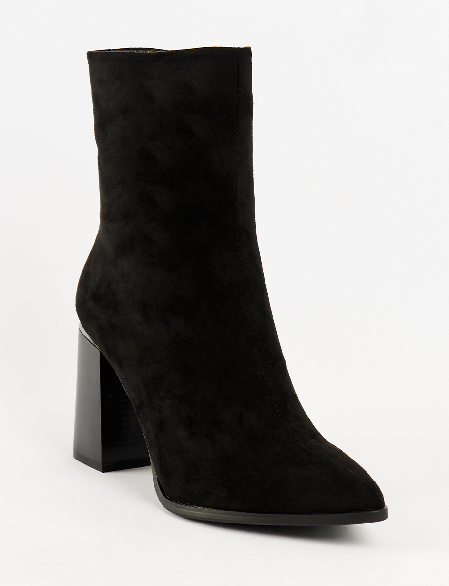 Bota Taco Cuadrado Negro