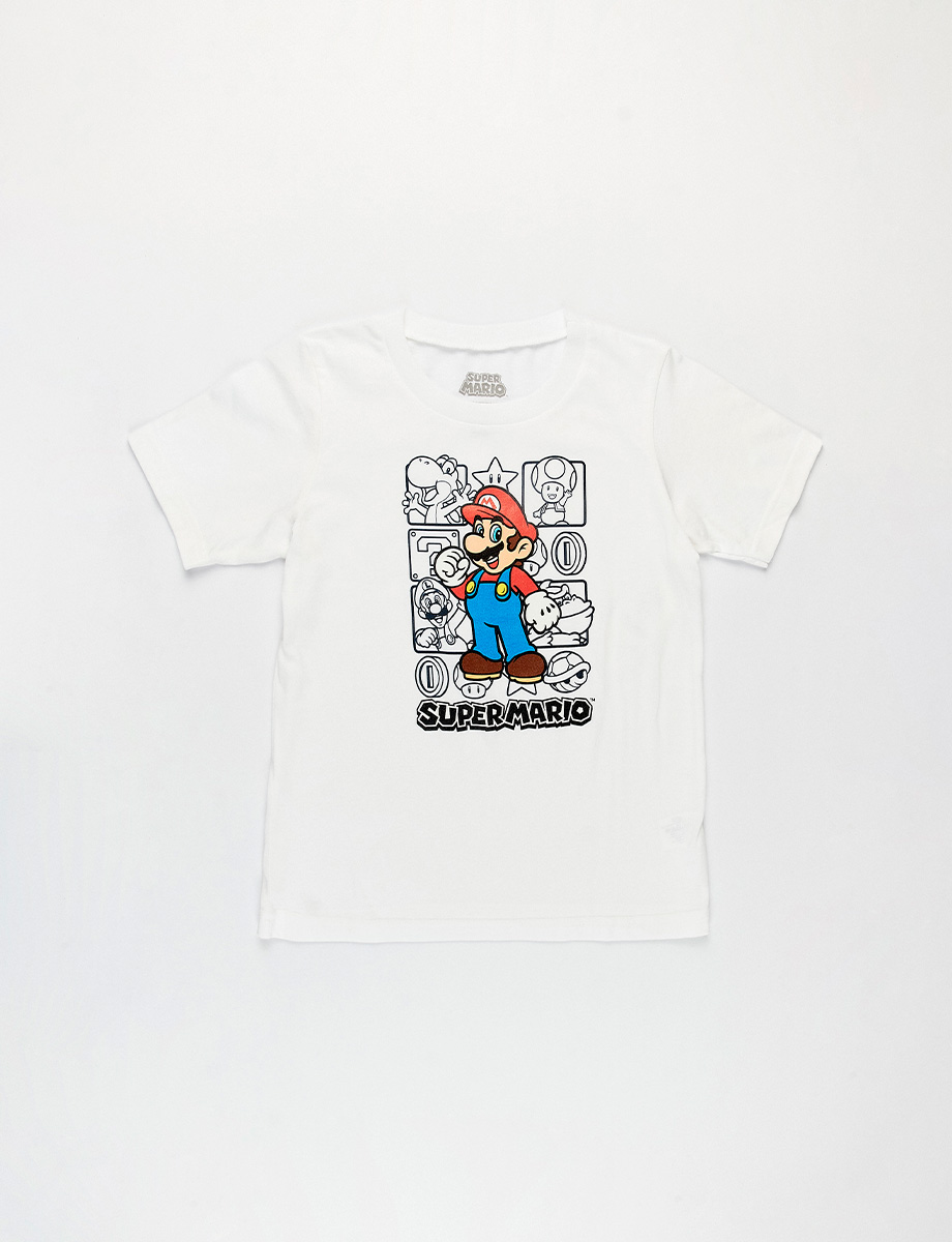 Camiseta Pre Super Mario Blanco