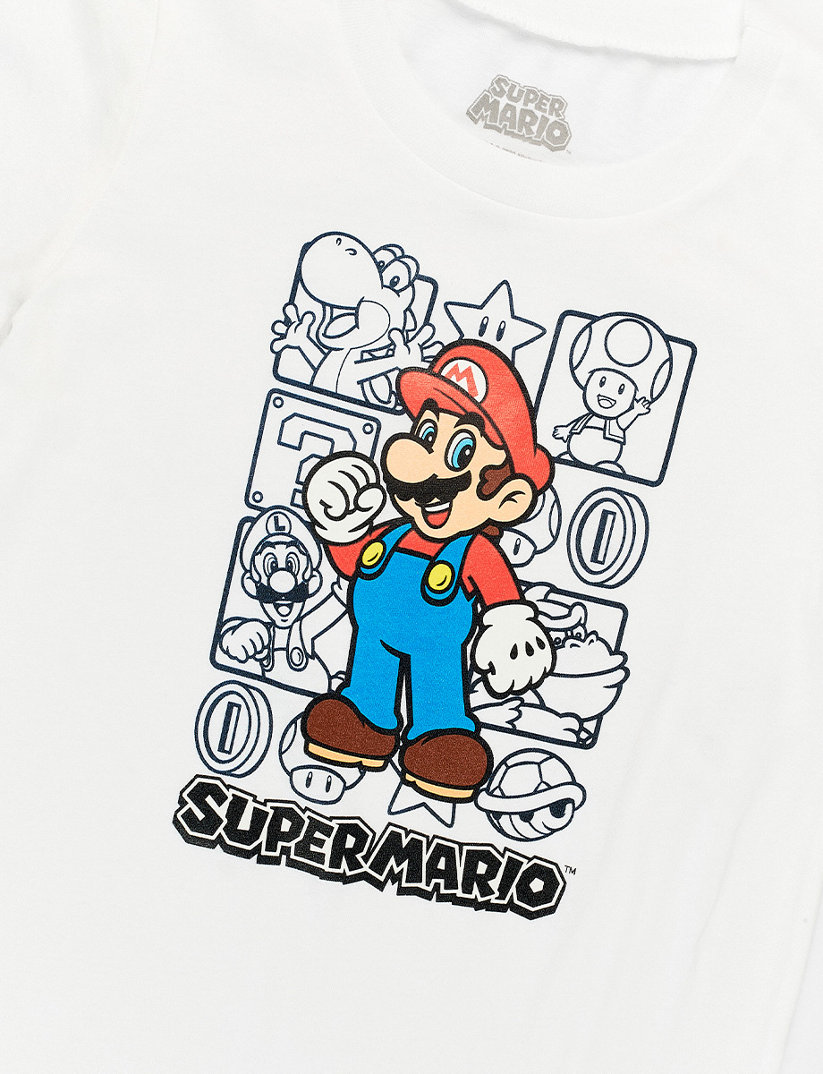 Camiseta Pre Super Mario Blanco