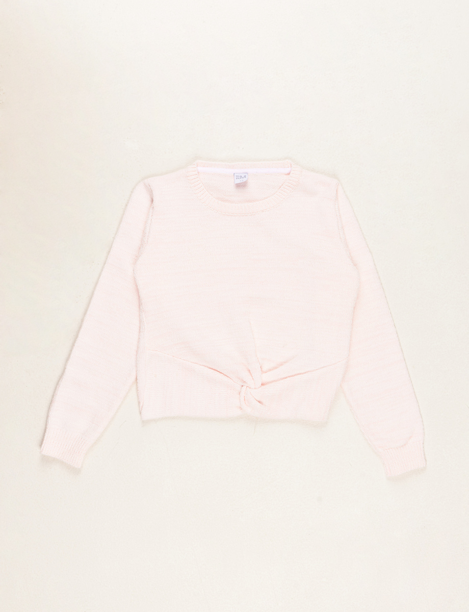 Sweater Nudo Salmón