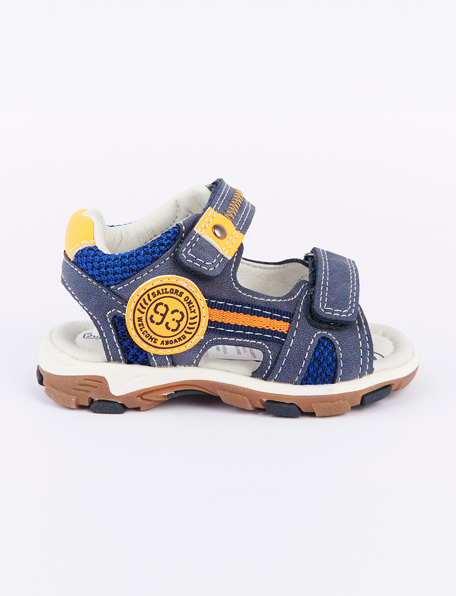 Sandalia con Vecro Azul